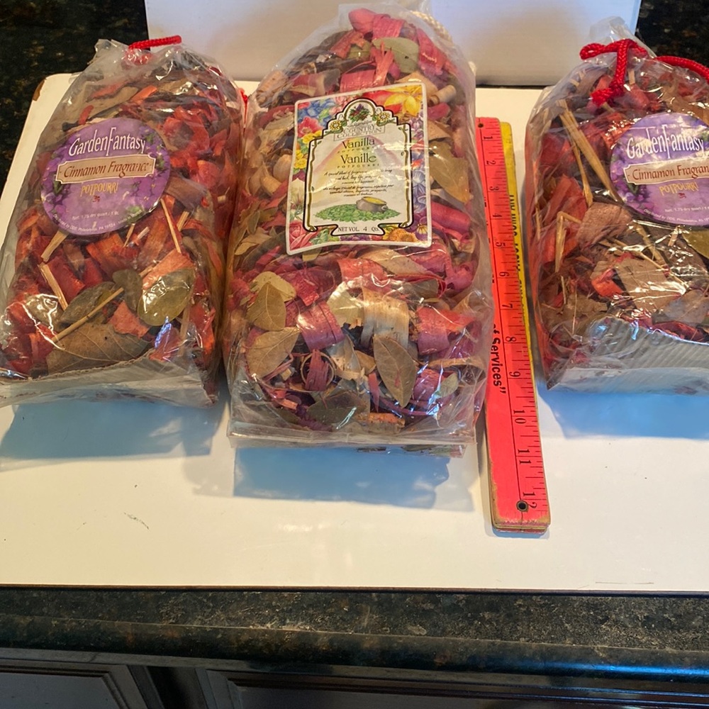 NIP Three Large Bags of Potpourri